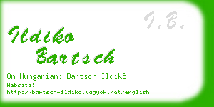 ildiko bartsch business card